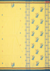 Naples Yellow Byloom Cotton Saree