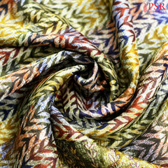 Floral Hues Dupion Tissue Silk Saree