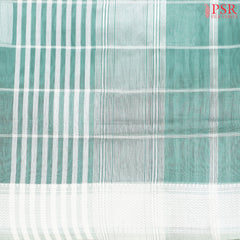 Shadow Green Maheshwari Silk Cotton Saree