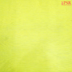 Lemon Yellow Maheshwari Silk Cotton Saree