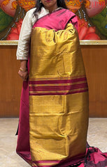 Wine Maroon Kanchipuram Silk Saree