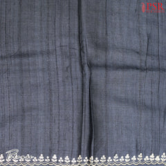 Swans Down Blue Kadhi Tussar Silk Saree