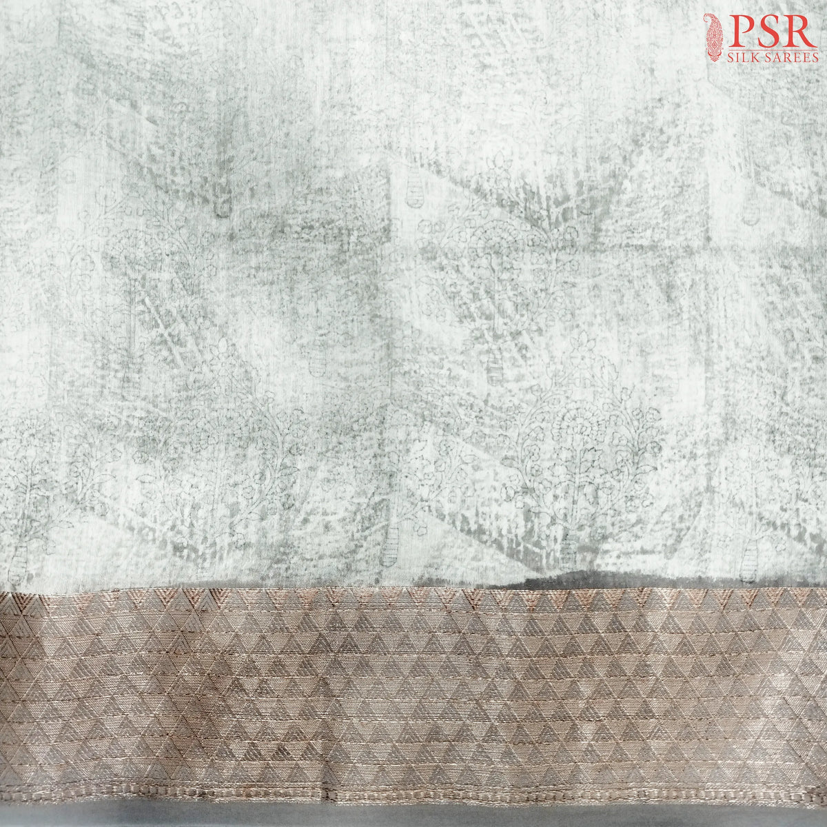 Grey Chanderi Silk Cotton Running Material