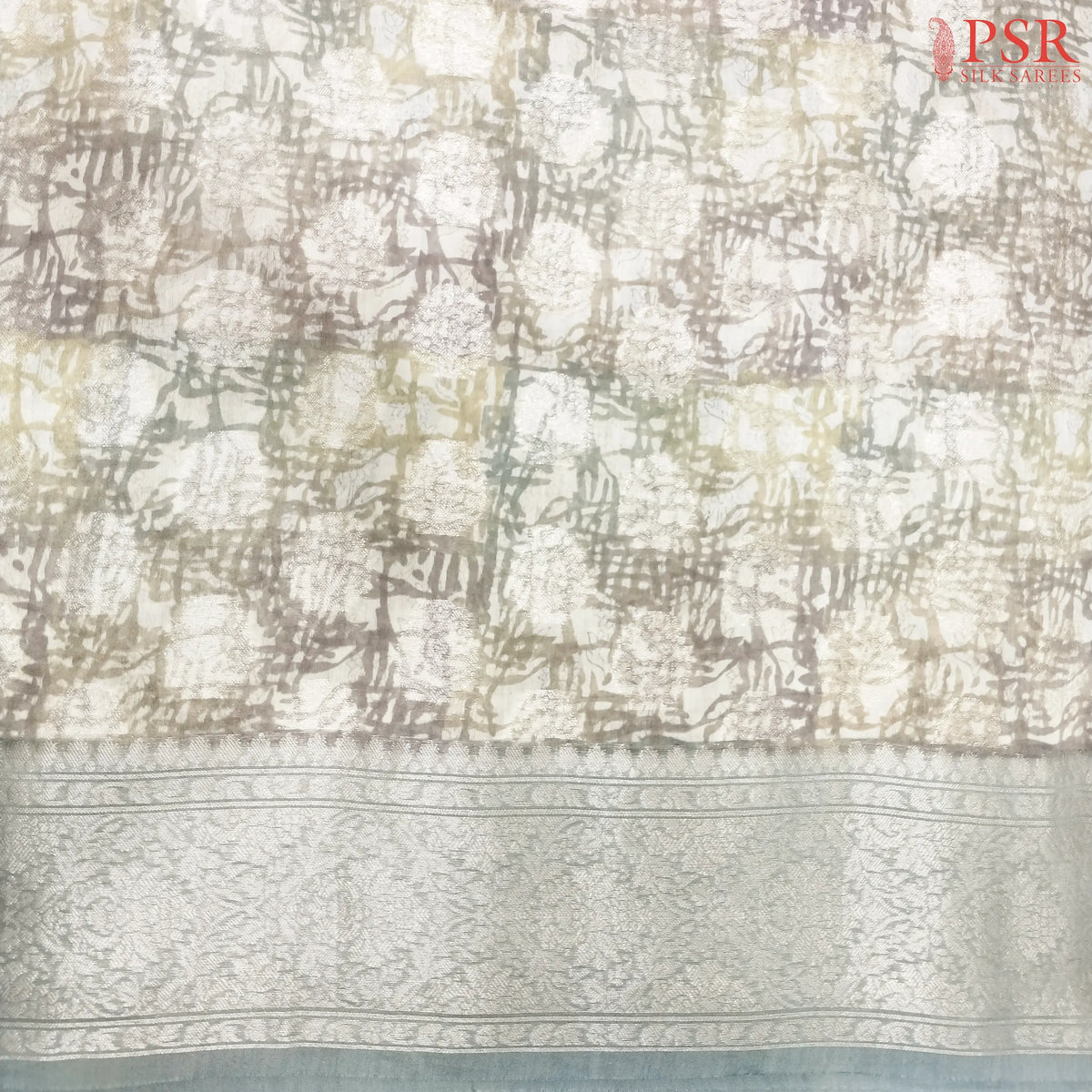 Mustard & Olive Chanderi Silk Cotton Running Material