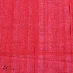 Grey & Red Ikkat Cotton Saree