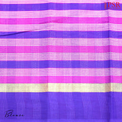 Pink & Violet Pedana Cotton Saree