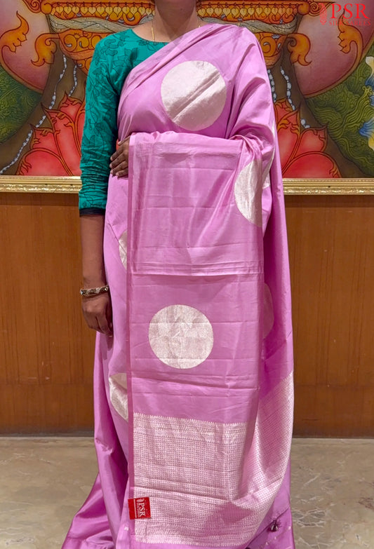 Orchid Purple Banaras Silk Saree
