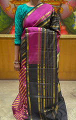 Tyrian Purple Kanchipuram Silk Saree