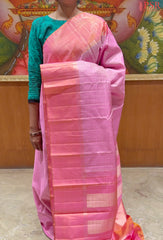 Taffy Pink Kanchipuram Silk Saree
