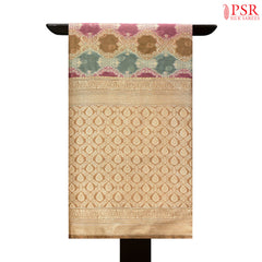 Brown Silk Cotton Cutwork Saree