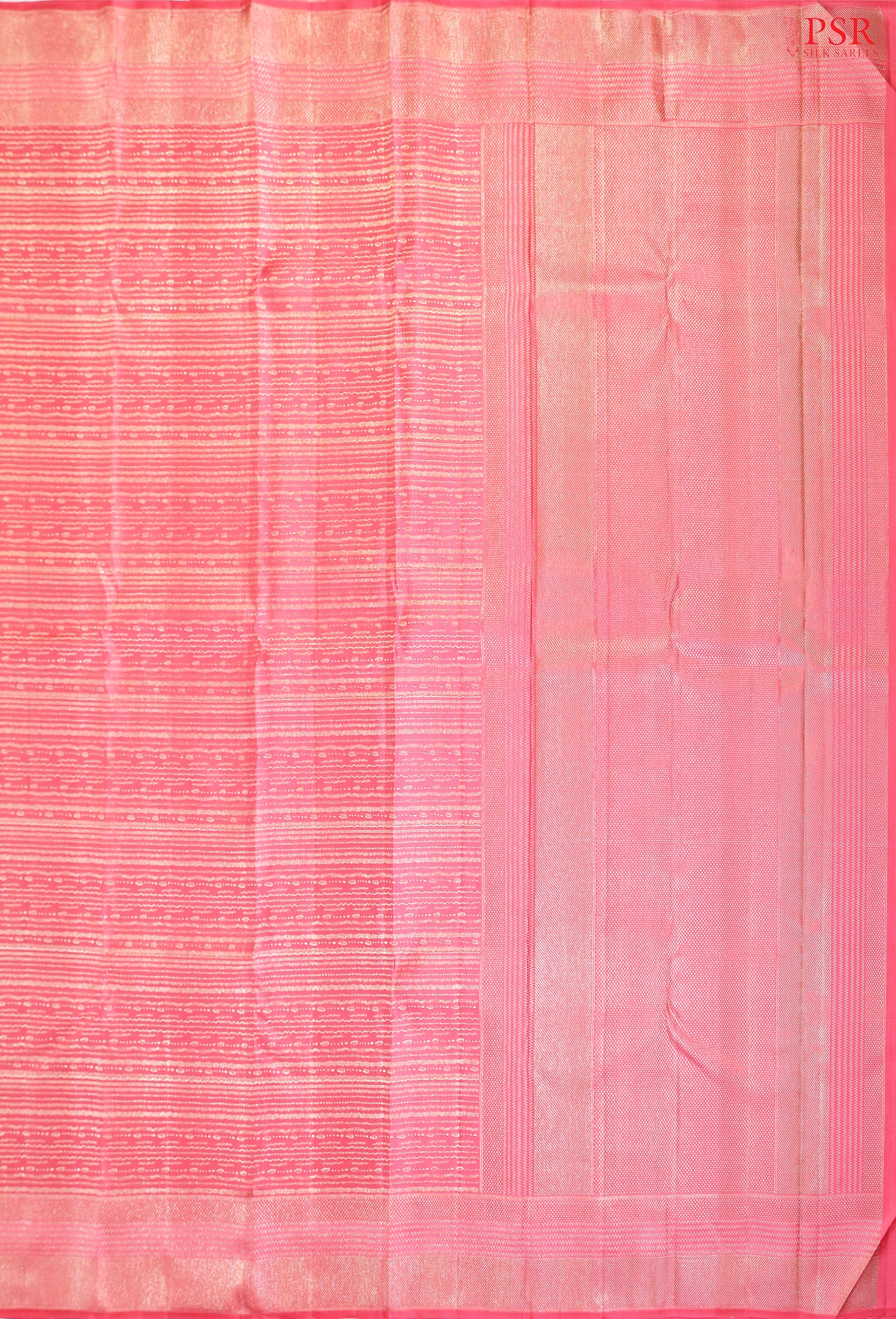 Flamingo Pink Kanchipuram Silk Saree