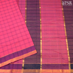 Punch Pink Mangalagiri Cotton Saree