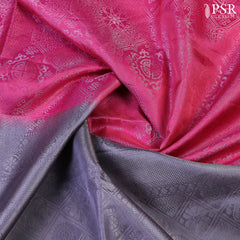 Cerise Pink Soft Silk Saree