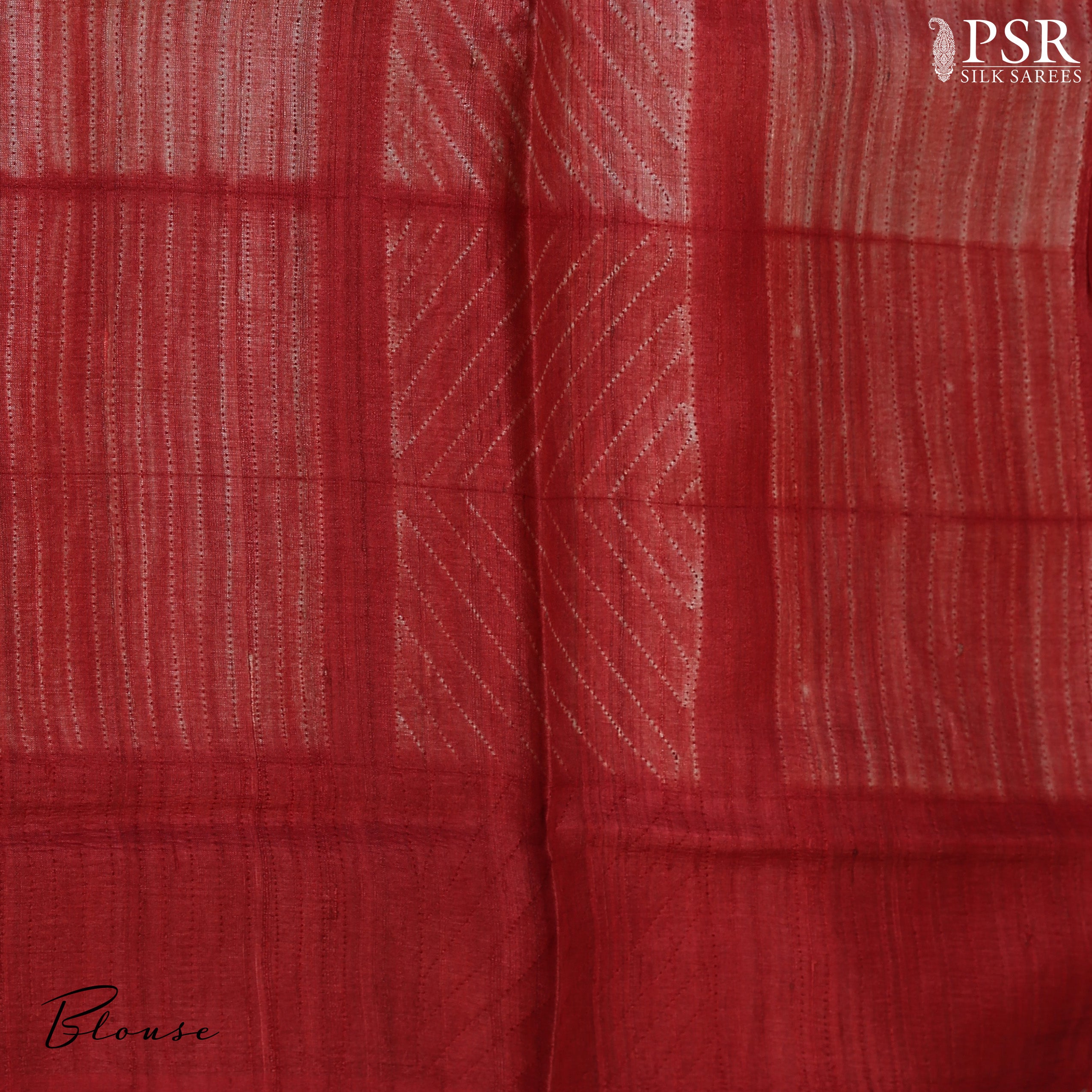 Red saree blouse piece