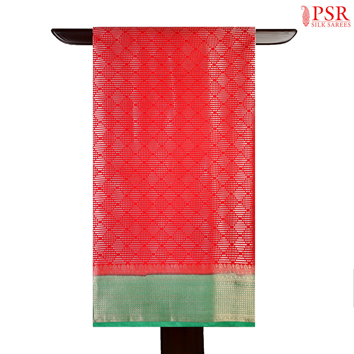 Red Silk Cotton Cutwork Saree