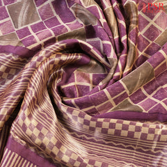 Purple Orchid Chanderi Silk Cotton Saree