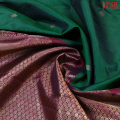 Dark Green Kanchipuram Silk Saree
