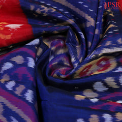 Dark Blue Patola Silk Cotton Saree
