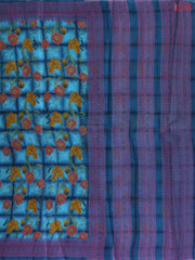 Artic Blue Hyderabad Cotton Saree