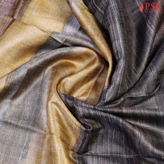 Shades OF Brown Pashmina Tussar Silk Saree