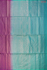 Elevate Your Style with PSR Silks' Magenta Purple &amp; Turquoise Green Soft Tissue Silk Saree!