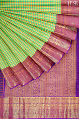 Green & Yellow Kanchipuram Silk Saree