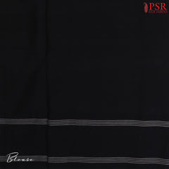 Plain Black Ikkat Blouse