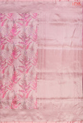 PSR Silk Sarees presents an exquisite & Primrose Pink Pashmina Tissue Silk Saree, a perfect blend of grace and tradition