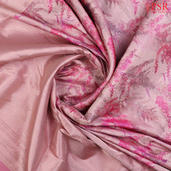 PSR Silk Sarees presents an exquisite & Primrose Pink Pashmina Tissue Silk Saree, a perfect blend of grace and tradition