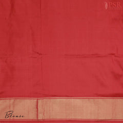 PSR Silks brings you a breathtaking Red &amp; Cream Yellow Pochampally Ikkat Silk Saree. 