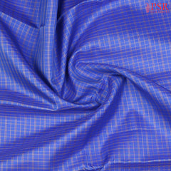 Royal Azure Blue Arani Silk Saree Close View