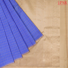 Royal Azure Blue Arani Silk Saree