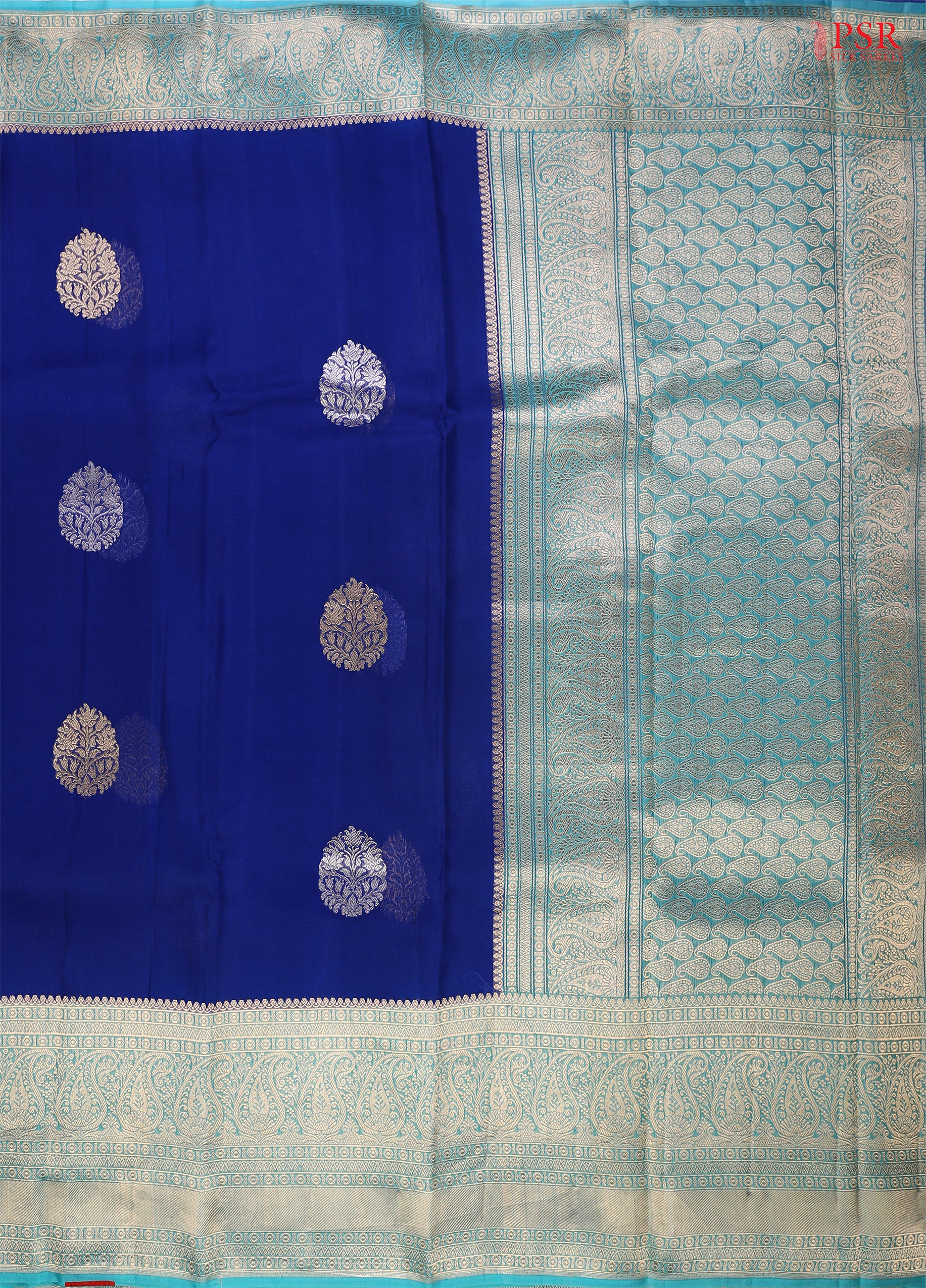 Elevate Your Elegance with PSR Silks' Stunning Kora Banaras Silk Saree