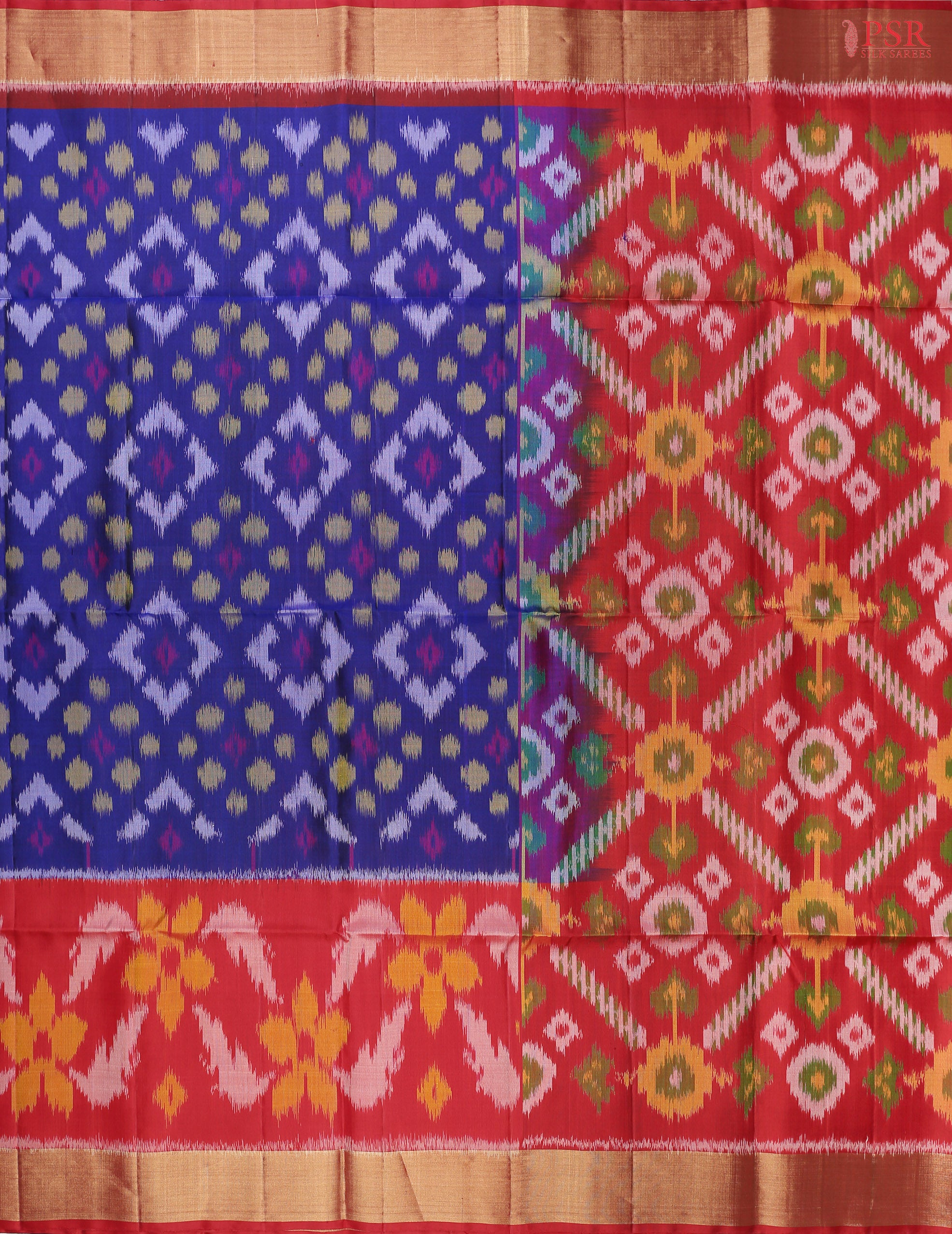 Unveil Heritage with PSR Silks' Pochampally Soft Silk Saree!&nbsp;