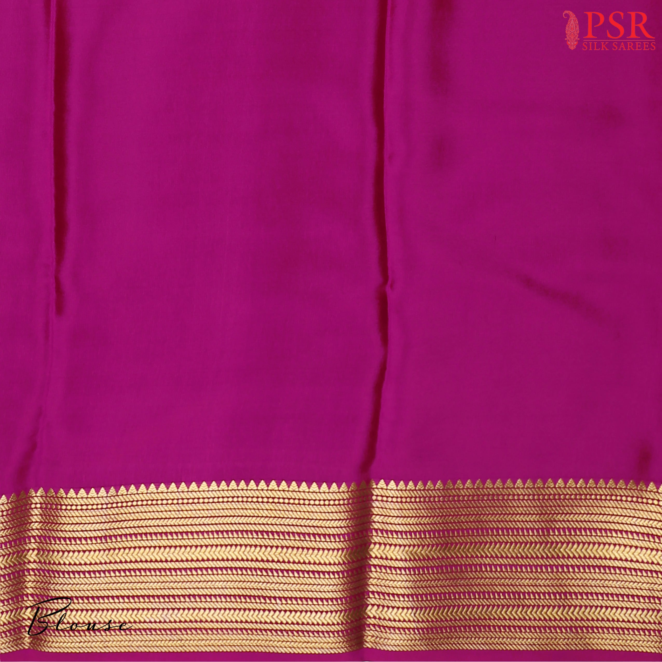 PSR Silks presents a Sandy Tan colored Mysore Silk saree with combination of Vadamalli Purple color.