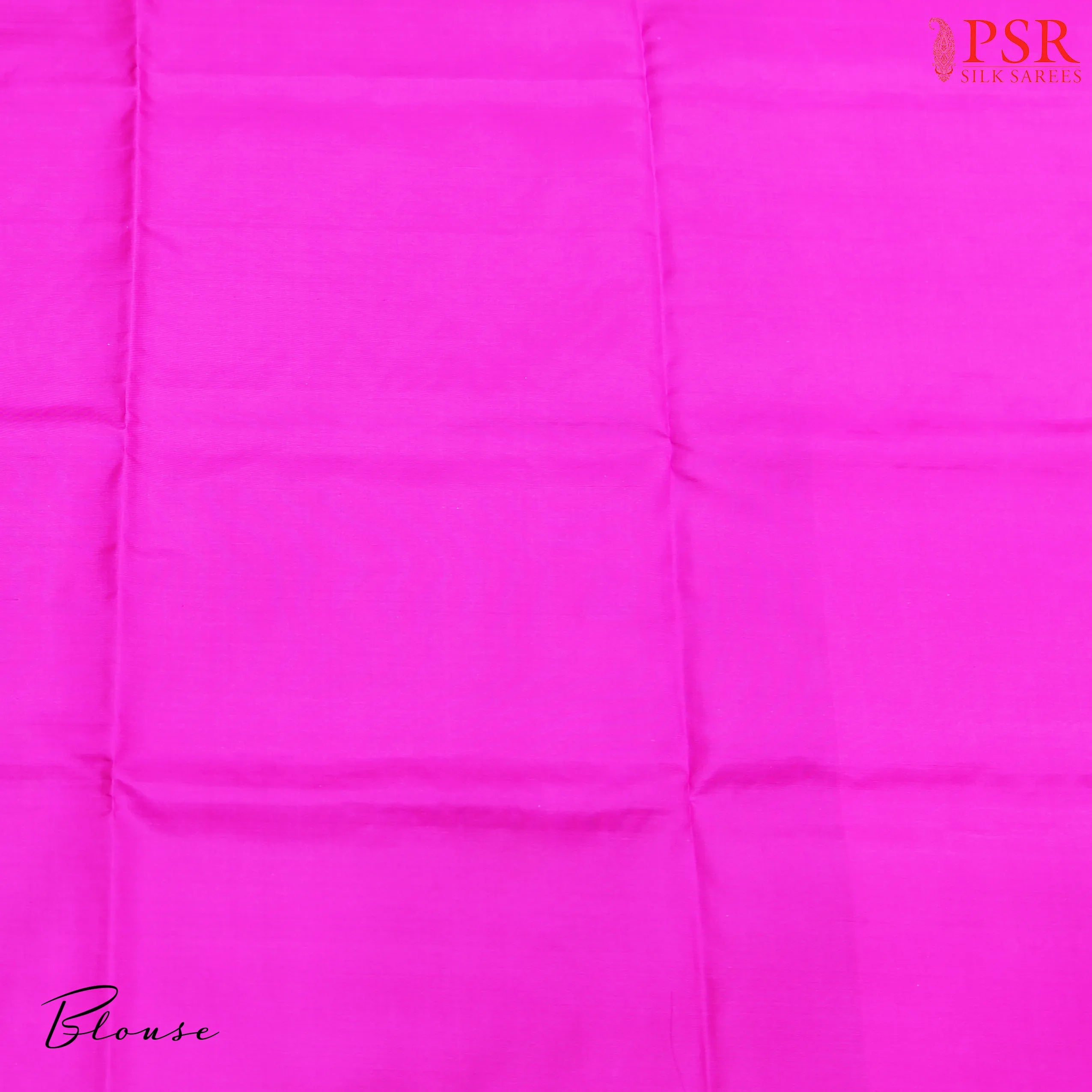 psr silks floral embossed pattern with gold zari bird motifs fuchsia