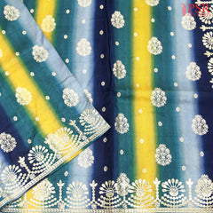 psr silks semi banaras zari motifs shades of pine