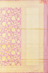 Banaras pure Silk Saree Has a Golden Colored Zari Work Pallu